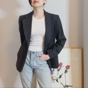 Pendleton Grey Virgin Wool Blazer Jacket